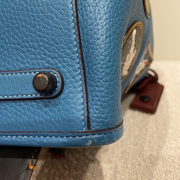 !!!SOLD!!! COACH x NASA 1941 Space Patches Rogue Purse Tote Blue Cosmic - Picture 13 of 16